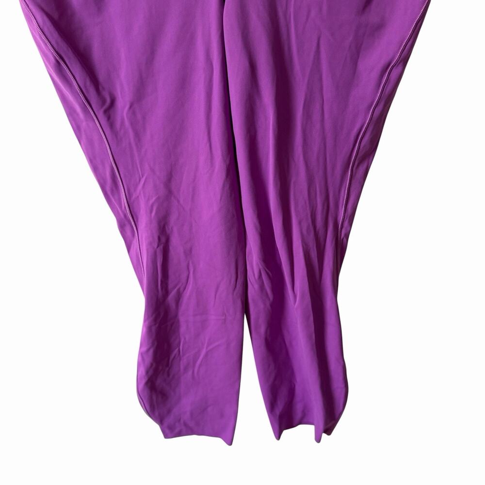 Lululemon Womens 10 Base Pace High Rise Crop 23" Leggings Purple Solid Pockets - Picture 7 of 9